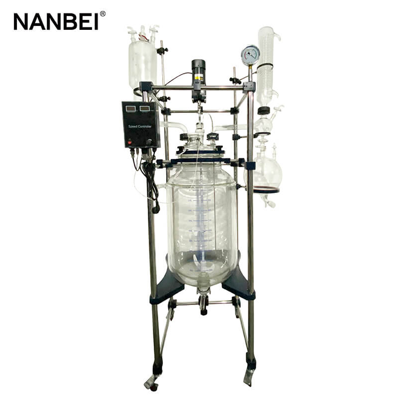 lab jacketed glass reactor