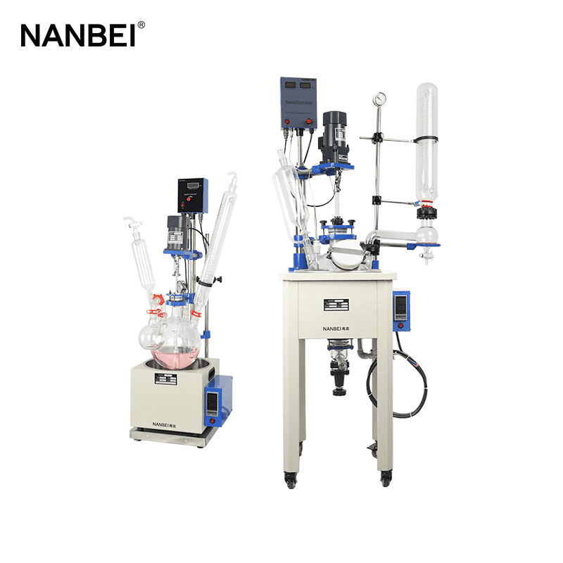 double walled glass reactor